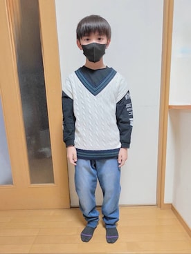 テソ子さん（キッズ・141cm）の春コーディネート