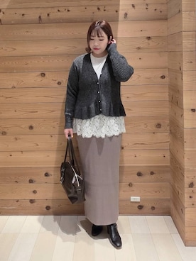 「アイテム（ワンピース/ドレス）」を使った、テソ子さん（レディース・162cm・30代）の冬コーディネート