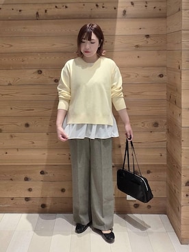 「GLOBAL WORK（グローバルワーク）のアイテム」を使った、テソ子さん（レディース・162cm）の春コーディネート