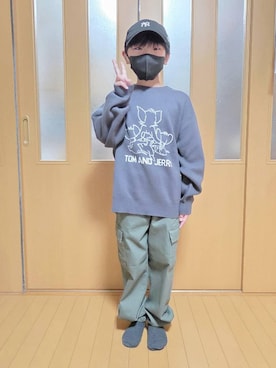 テソ子さん（キッズ・135cm）の冬コーディネート