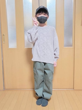 テソ子さん（キッズ・135cm）の冬コーディネート