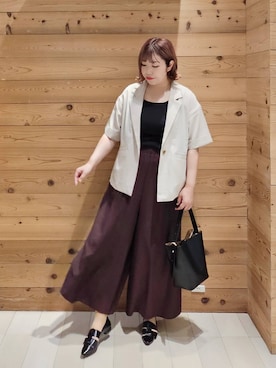 「GLOBAL WORK（グローバルワーク）のアイテム（ジャケット/アウター）」を使った、テソ子さん（レディース・162cm）の夏コーディネート