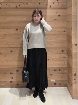 「アイテム（ワンピース/ドレス）」を使った、テソ子さん（レディース・162cm・30代）の秋コーディネート