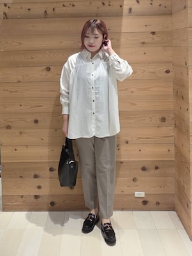 「アイテム（タンクトップ）」を使った、テソ子さん（レディース・162cm・30代）の夏コーディネート