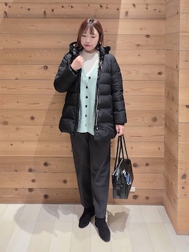 「ハグミーニット_GLOBALWORK」｜テソ子さん（レディース・162cm）の秋コーディネート