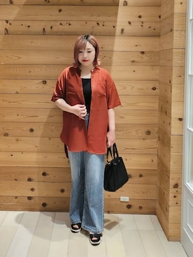 「アイテム（パンツ）」を使った、テソ子さん（レディース・162cm・30代）の夏コーディネート