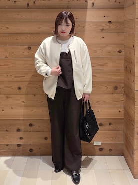 「アイテム（サロペット/オーバーオール）」を使った、テソ子さん（レディース・162cm・30代）の秋コーディネート