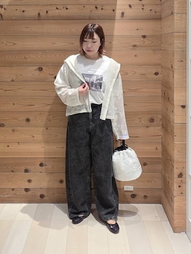「GLOBAL WORK（グローバルワーク）のアイテム（シューズ）」を使った、テソ子さん（レディース・162cm）の春コーディネート