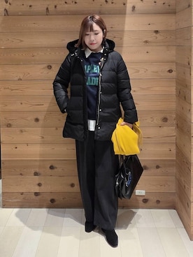 「GLOBAL WORK（グローバルワーク）のアイテム（シャツ/ブラウス）」を使った、テソ子さん（レディース・162cm）の冬コーディネート