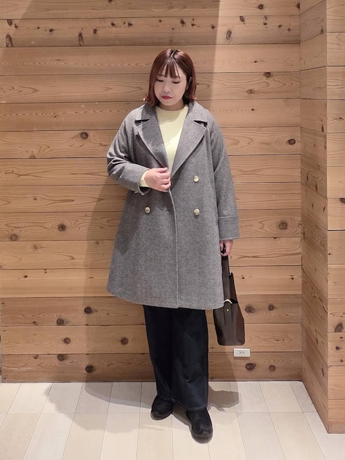 セール】軽やかストレッチ襟2WAYコート/499666（チェスターコート