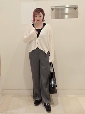 「アイテム（パンツ）」を使った、テソ子さん（レディース・162cm・30代）の秋コーディネート