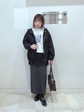 「GLOBAL WORK（グローバルワーク）のアイテム（ジャケット/アウター）」を使った、テソ子さん（レディース・162cm）の春コーディネート