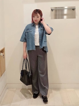 「アイテム（バッグ）」を使った、テソ子さん（レディース・162cm・30代）の夏コーディネート