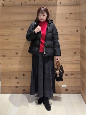 「アイテム（ダウンジャケット/コート）」を使った、テソ子さん（レディース・162cm・30代）の冬コーディネート