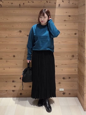 「アイテム（ブルゾン）」を使った、テソ子さん（レディース・162cm）の秋コーディネート