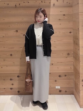 「GLOBAL WORK（グローバルワーク）のアイテム（ワンピース）」を使った、テソ子さん（レディース・162cm）の秋コーディネート