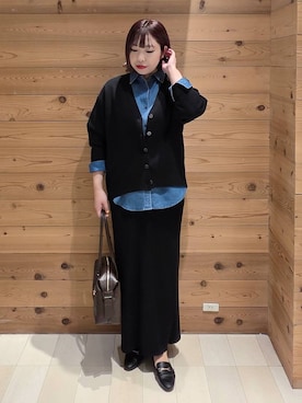 「GLOBAL WORK（グローバルワーク）のアイテム（ワンピース）」を使った、テソ子さん（レディース・162cm）の秋コーディネート