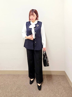 「GLOBAL WORK（グローバルワーク）のアイテム（その他アウター）」を使った、テソ子さん（レディース・162cm）の冬コーディネート