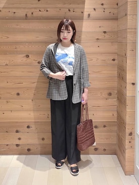 テソ子さん（レディース・162cm）の春コーディネート