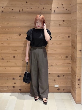 「GLOBAL WORK（グローバルワーク）のアイテム」を使った、テソ子さん（レディース・162cm）の夏コーディネート