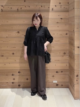 「GLOBAL WORK（グローバルワーク）のアイテム（シューズ）」を使った、テソ子さん（レディース・162cm）の春コーディネート