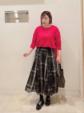 「アイテム（ソックス/靴下）」を使った、テソ子さん（レディース・162cm・30代）の秋コーディネート