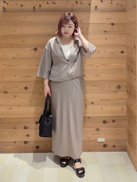「アイテム（ワンピース）」を使った、テソ子さん（レディース・162cm・30代）の夏コーディネート