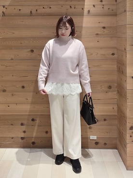 「アイテム（ショルダーバッグ）」を使った、テソ子さん（レディース・162cm・30代）の冬コーディネート