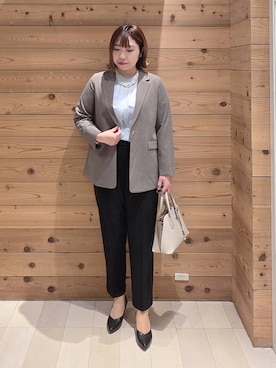 「GLOBAL WORK（グローバルワーク）のアイテム（アクセサリー）」を使った、テソ子さん（レディース・162cm）の冬コーディネート