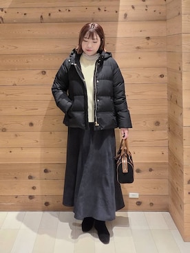 「アイテム（スカート）」を使った、テソ子さん（レディース・162cm・30代）の冬コーディネート