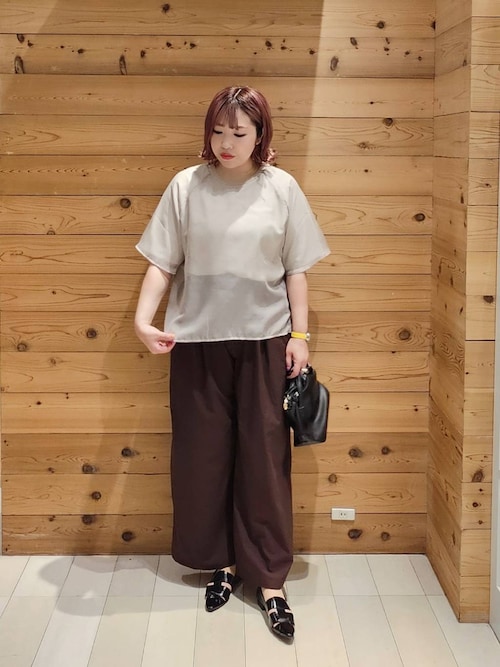 セール】シフォンドッキング7分袖/325954（Tシャツ/カットソー