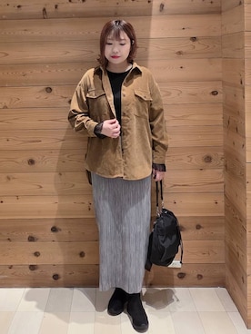 「アイテム（ブーツ）」を使った、テソ子さん（レディース・162cm・30代）の秋コーディネート