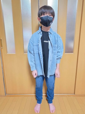 「アイテム（カーゴパンツ）」を使った、テソ子さん（レディース・162cm）の秋コーディネート