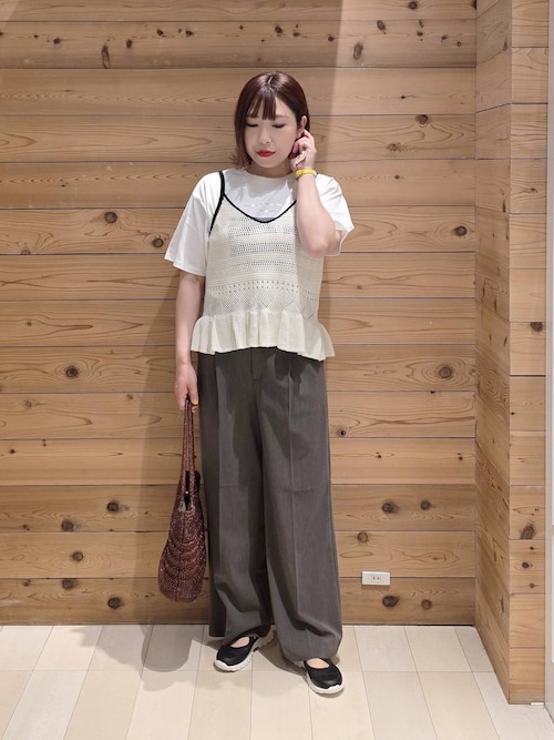ウツクシDRYワイドストレートパンツ/636547（その他パンツ）｜GLOBAL