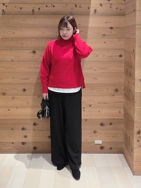 「アイテム（チェスターコート）」を使った、テソ子さん（レディース・162cm・30代）の秋コーディネート