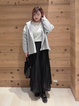 「アイテム（ブルゾン）」を使った、テソ子さん（レディース・162cm・30代）の秋コーディネート