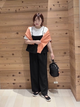 「GLOBAL WORK（グローバルワーク）のアイテム（シューズ）」を使った、テソ子さん（レディース・162cm）の春コーディネート