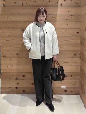 「GLOBAL WORK（グローバルワーク）のアイテム（ブルゾン）」を使った、テソ子さん（レディース・162cm）の秋コーディネート