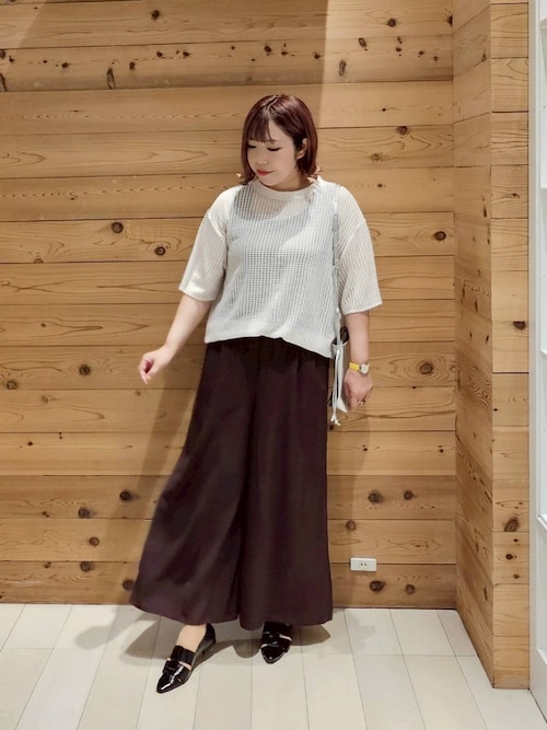 セール】ギャザーフレアワイドパンツ/575808（その他パンツ