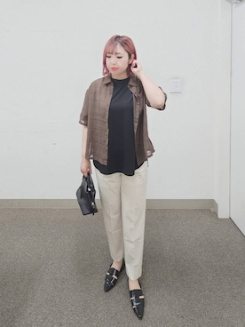 「アイテム（パンプス）」を使った、テソ子さん（レディース・162cm・30代）の夏コーディネート