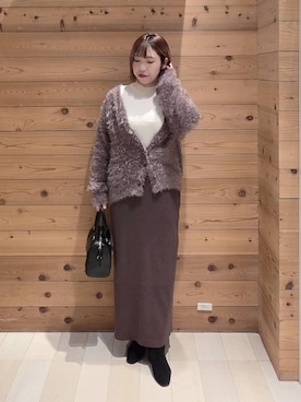 「アイテム（チェスターコート）」を使った、テソ子さん（レディース・162cm・30代）の秋コーディネート