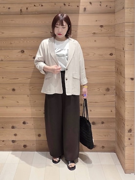 テソ子さん（レディース・162cm）の春コーディネート