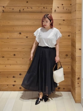 「アイテム（バッグ）」を使った、テソ子さん（レディース・162cm・30代）の夏コーディネート