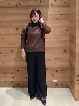 「アイテム（バックパック/リュック）」を使った、テソ子さん（レディース・162cm・30代）の秋コーディネート