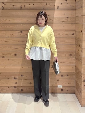 「GLOBAL WORK（グローバルワーク）のアイテム（トップス）」を使った、テソ子さん（レディース・162cm）の春コーディネート