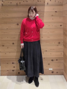 「アイテム（スカート）」を使った、テソ子さん（レディース・162cm・30代）の冬コーディネート