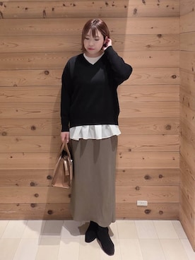 「アイテム（ブルゾン）」を使った、テソ子さん（レディース・162cm・30代）の秋コーディネート