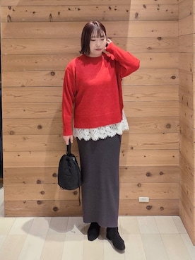 「アイテム（ワンピース/ドレス）」を使った、テソ子さん（レディース・162cm・30代）の冬コーディネート