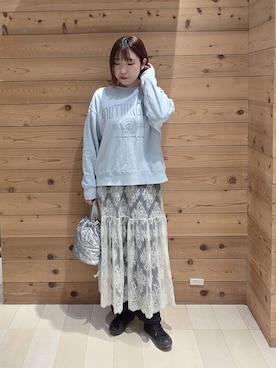 「GLOBAL WORK（グローバルワーク）のアイテム（トップス）」を使った、テソ子さん（レディース・162cm）の春コーディネート