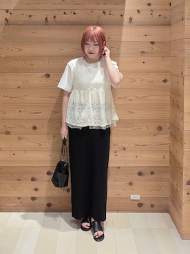 「GLOBAL WORK（グローバルワーク）のアイテム（サンダル）」を使った、テソ子さん（レディース・162cm）の秋コーディネート